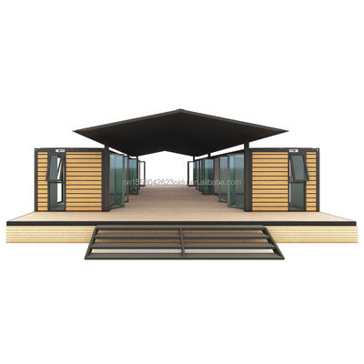 40ft Large Container House para hotéis e campo Residente Log pré-fabricado Steel Workshop / sala de aula Painel Sandwich