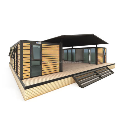 40ft Large Container House para hotéis e campo Residente Log pré-fabricado Steel Workshop / sala de aula Painel Sandwich