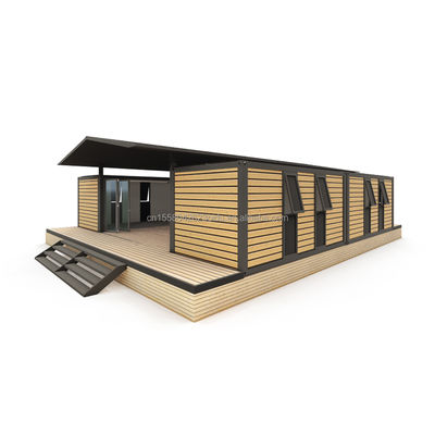 40ft Large Container House para hotéis e campo Residente Log pré-fabricado Steel Workshop / sala de aula Painel Sandwich