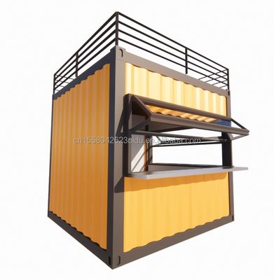 Moderno Design Edifícios de aço Pacote plano Envio Painel de sanduíche pré-fabricado Container dobrável Portavel Casa de contêiner dobrável