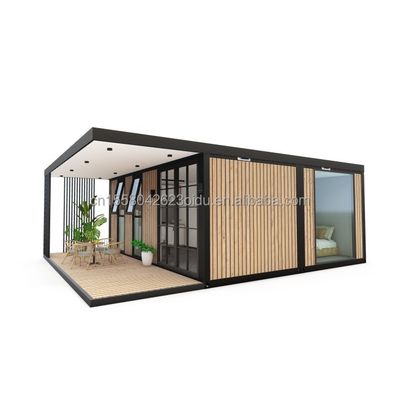 Quadro de aço galvanizado de aço curvado 180g Design moderno de luxo Pequeno quarto pré-fabricado para jardim ao ar livre Casa Villa venda