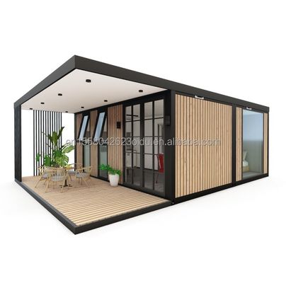 Quadro de aço galvanizado de aço curvado 180g Design moderno de luxo Pequeno quarto pré-fabricado para jardim ao ar livre Casa Villa venda