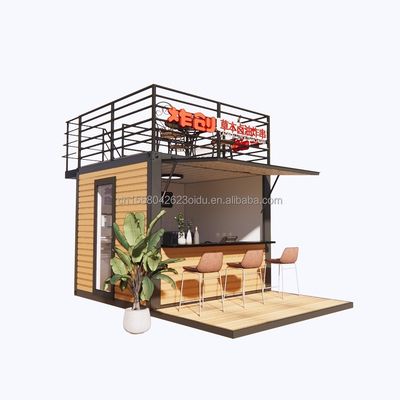10ft Modern Design Fast Food Mini Pop-Up Shop Flat Pack Container de aço para Carport em Outdoor Café Café Bar Carport