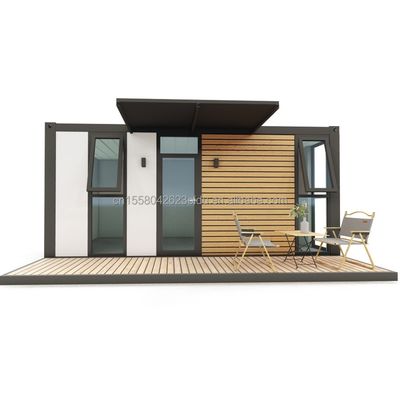Salas de estar ao ar livre Estrutura de aço pré-fabricada Casa de contêineres para hotel Extensivel Pequena casa residencial 20ft/40ft