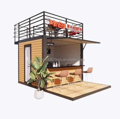 10ft Modern Design Fast Food Mini Pop-Up Shop Flat Pack Container de aço para Carport em Outdoor Café Café Bar Carport