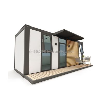 Salas de estar ao ar livre Estrutura de aço pré-fabricada Casa de contêineres para hotel Extensivel Pequena casa residencial 20ft/40ft