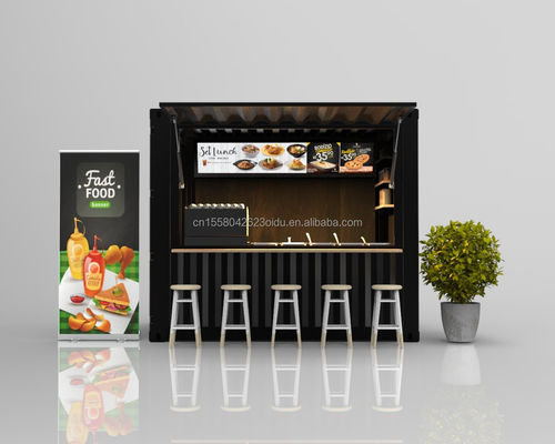 Pequena Taverna Loja de Café Taverna móvel Moderna customizável Casas de aço pré-fabricadas para casa móvel removível