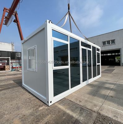 Casas de contêineres pré-fabricadas de 20 pés para casais Famílias Hotéis Casa Quadro de aço Galvanizado de aço dobrado 180g