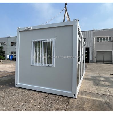 Casas de contêineres pré-fabricadas de 20 pés para casais Famílias Hotéis Casa Quadro de aço Galvanizado de aço dobrado 180g