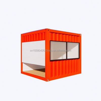 20ft Mini Store Container Café Bar Fast Food Restaurante Loja de conveniência Quiosque Booth com Alumínio Janela