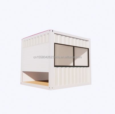 20ft Mini Store Container Café Bar Fast Food Restaurante Loja de conveniência Quiosque Booth com Alumínio Janela