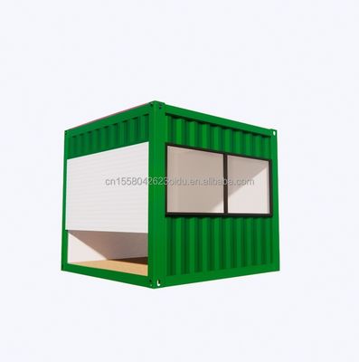 20ft Mini Store Container Café Bar Fast Food Restaurante Loja de conveniência Quiosque Booth com Alumínio Janela