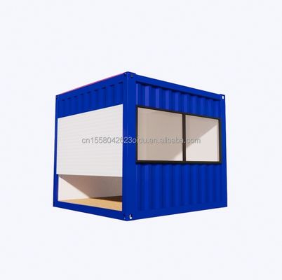 20ft Mini Store Container Café Bar Fast Food Restaurante Loja de conveniência Quiosque Booth com Alumínio Janela