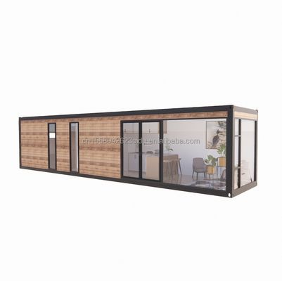 Casas de contêiner pré-fabricadas de 20 pés 40 pés Design moderno Casas pré-fabricadas de cores de madeira para casais Famílias Hotéis ao ar livre