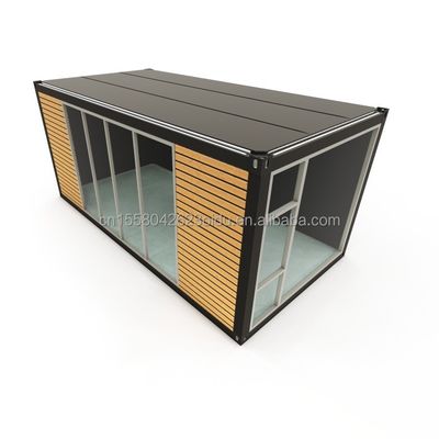 Casas de contêiner pré-fabricadas de 20 pés 40 pés Design moderno Casas pré-fabricadas de cores de madeira para casais Famílias Hotéis ao ar livre