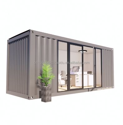 Casa de contêiner pré-fabricada portátil moderna ao ar livre com instalação gratuita Banheiro móvel Sala de dormir e painel de sanduíche de aço
