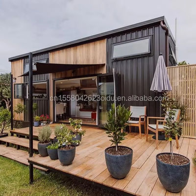 20 40 FT Modern Design Container expansível Casa pré-fabricada de madeira de cor jardim para uma experiência de vida personalizada