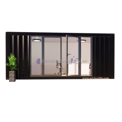 Casa de contêiner pré-fabricada portátil moderna ao ar livre com instalação gratuita Banheiro móvel Sala de dormir e painel de sanduíche de aço