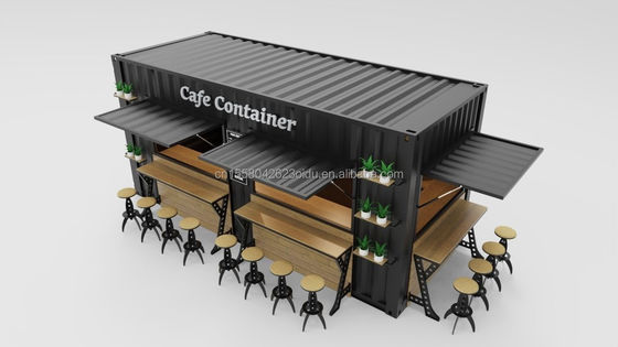 Aço Galvanizado Dobragem 180g Contenedor Prefabricado Lojas dobráveis Lojas Flat Pack Garagem para solução de poupança de espaço