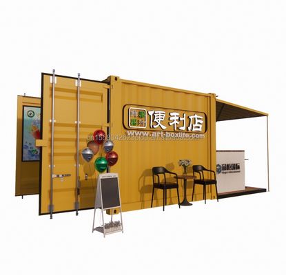 Portable Pop Up Mobile Mini 10ft Container Home Bar Restaurante pré-fabricado Loja Street Food Kiosk