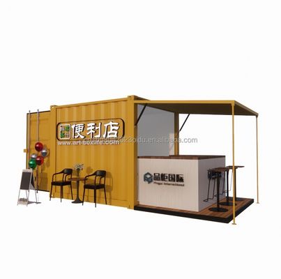 Portable Pop Up Mobile Mini 10ft Container Home Bar Restaurante pré-fabricado Loja Street Food Kiosk