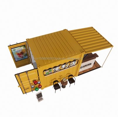 Portable Pop Up Mobile Mini 10ft Container Home Bar Restaurante pré-fabricado Loja Street Food Kiosk