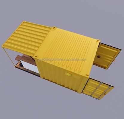Portable Pop Up Mobile Mini 10ft Container Home Bar Restaurante pré-fabricado Loja Street Food Kiosk