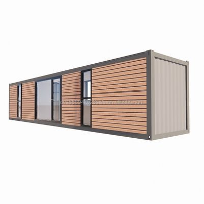 Loja Moderna Simples Customizada 20F 40ft pré-fabricada Casa de Contêiner de Madeira Expandivel com 2 Grandes Quartos em estilo simples