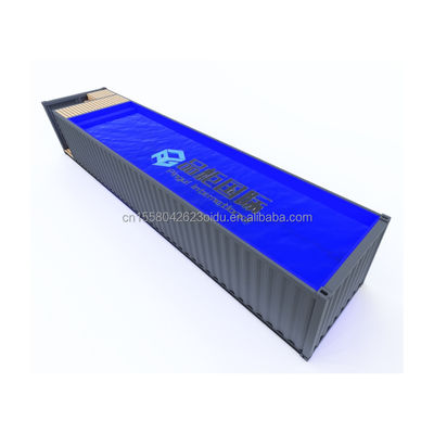 Piscina de contêiner de transporte personalizado em 20ft/40ft com painel de sandwich de onda de parede 50/75/100mm