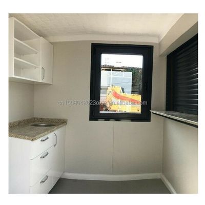 Sandwich Panel Porta Container Casas 40ft Dois quartos para porta de vidro Habitação
