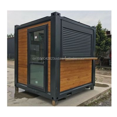 Sandwich Panel Porta Container Casas 40ft Dois quartos para porta de vidro Habitação