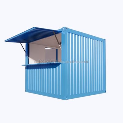 10ft Fast Food Mini Container Móvel Bar de Café Casas de Design Moderno Outdoor Container de Envio Modificado Lojas de Café Lojas Pop-up