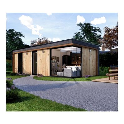 Quadro de aço galvanizado de aço curvado 180g Casa de contêineres pré-fabricada de design moderno para espaços residenciais ao ar livre