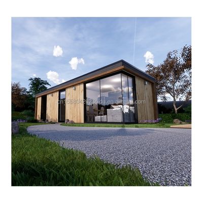 Quadro de aço galvanizado de aço curvado 180g Casa de contêineres pré-fabricada de design moderno para espaços residenciais ao ar livre