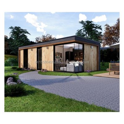 Quadro de aço galvanizado de aço curvado 180g Casa de contêineres pré-fabricada de design moderno para espaços residenciais ao ar livre