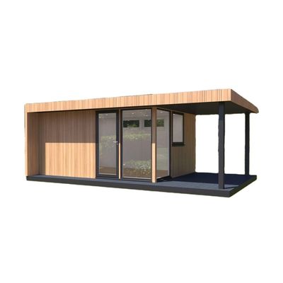 Parede 50/75/100mm Painel Sandwich de onda de aço expansível Unidade de vida ao ar livre Casa pré-fabricada de madeira para vida móvel 20ft/40ft
