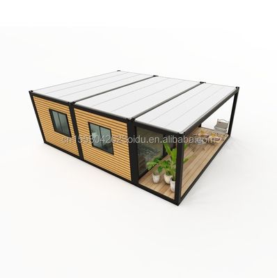 Plant House Container Casa pré-fabricada móvel com painel de sandwich de onda 50/75/100mm