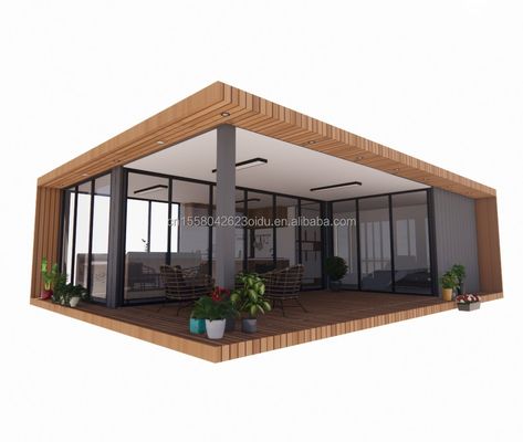 Casa móvel de luxo de 20 pés com habitação e janelas de liga de alumínio