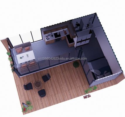 Casa móvel de luxo de 20 pés com habitação e janelas de liga de alumínio