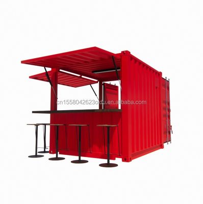 Hotel 10ft Mini Container Bar Estand no supermercado com loja pop-up robusta e design moderno