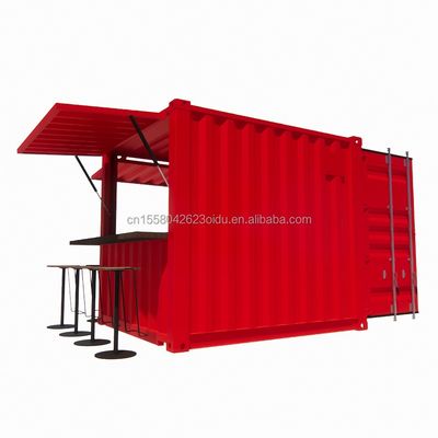 Hotel 10ft Mini Container Bar Estand no supermercado com loja pop-up robusta e design moderno