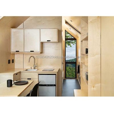 50/75/100mm Painel Sandwich de onda Estrutura de aço modular Transporte pré-fabricado Cozinha móvel Restaurante Container Casa em rodas