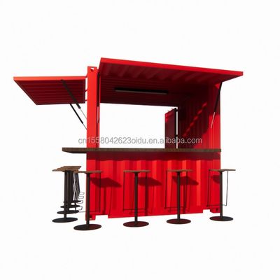 Hotel 10ft Mini Container Bar Estand no supermercado com loja pop-up robusta e design moderno