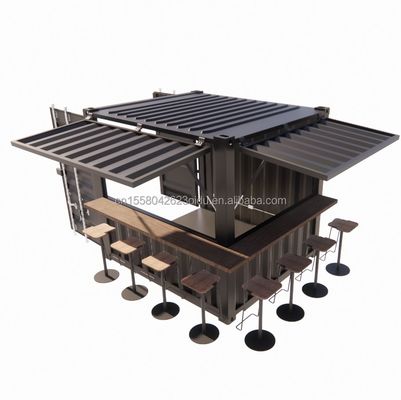 Container de loja mini-pop-up à prova de umidade de 10 pés para cafés/bares/restaurantes de fast food/lojas de conveniência/quiosques/stands