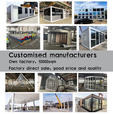 Casa de madeira de contêiner triangular