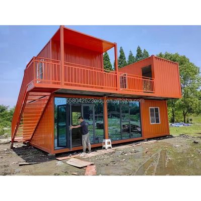 Desembaçável Design Moderno Luxo 3 Dormitórios Vila Prefabricada Casa Container para Jardim por Famílias e Hotéis