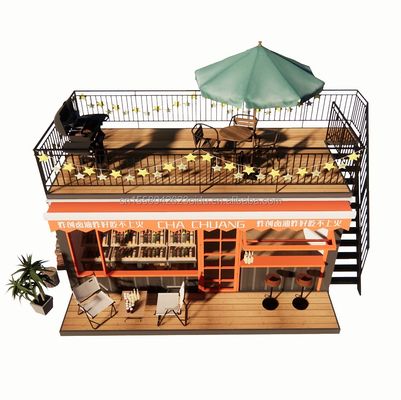 Desembaçável Design Moderno Luxo 3 Dormitórios Vila Prefabricada Casa Container para Jardim por Famílias e Hotéis