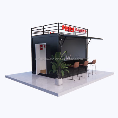 Estilo de Design Moderno 10ft Container Sentry Box Fast Food Truck Mobile Coffee Truck Bar Loja de conveniência