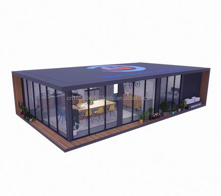 Outdoor 40ft ou 20ft Design moderno Container expansível Casa pré-fabricada Residencial pré-fabricada Casa pequena para material de aço vivo