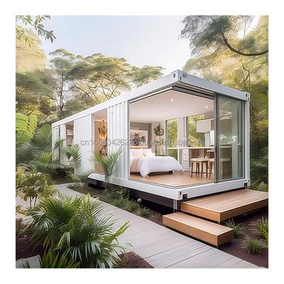 50/75/100mm Wave Sandwich Panel Parede UE Moderno Design Estrutura de aço Edifício para hotéis de madeira ou Mobile Little House Casa pré-fabricada